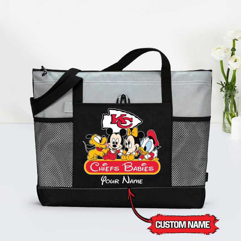 Kansas City Chiefs Tote Bag Grey