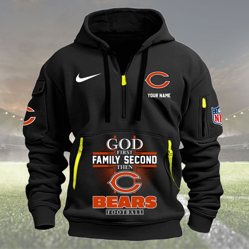 Chicago Bears Black Hoodie