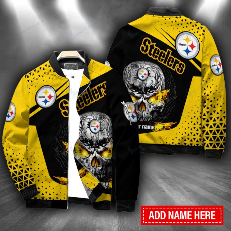 Pittsburgh Steelers Personalized Bomber Jacket