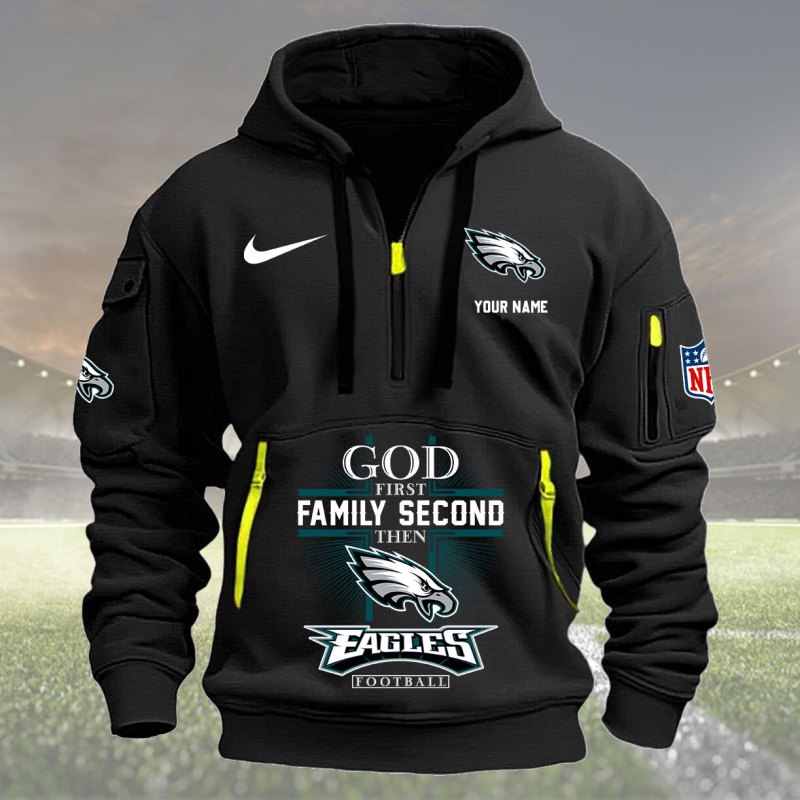 Black Philadelphia Eagles Hoodie