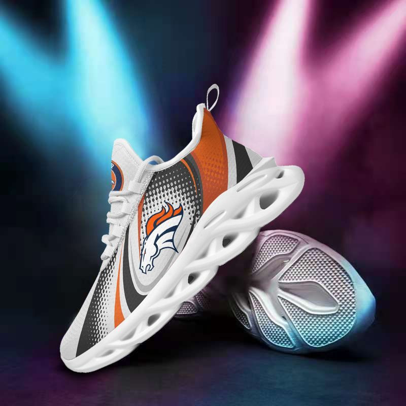 Denver Broncos Yezy Running Sneakers Side