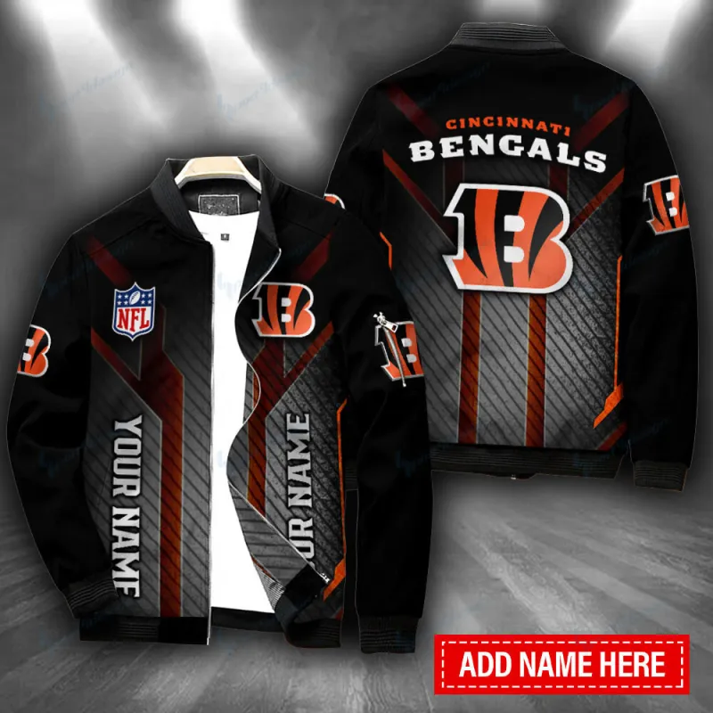 Cincinnati Bengals Personalized Bomber Jacket