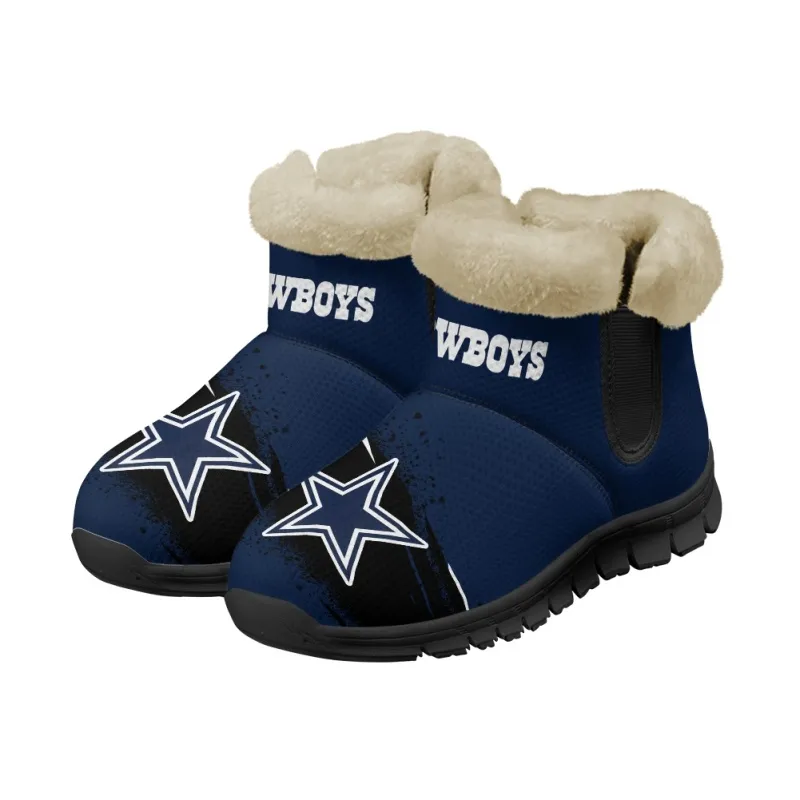 Dallas Cowboys Comfy Winter Snow Boots Image 7