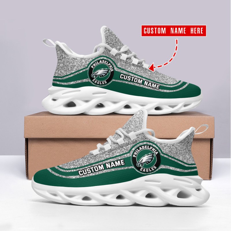 Philadelphia Eagles Personalized Yezy Running Sneakers 2