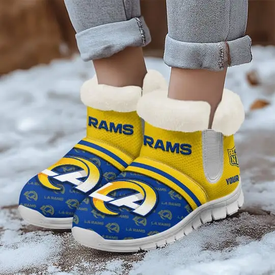 Los Angeles Rams Comfy Winter Snow Boots