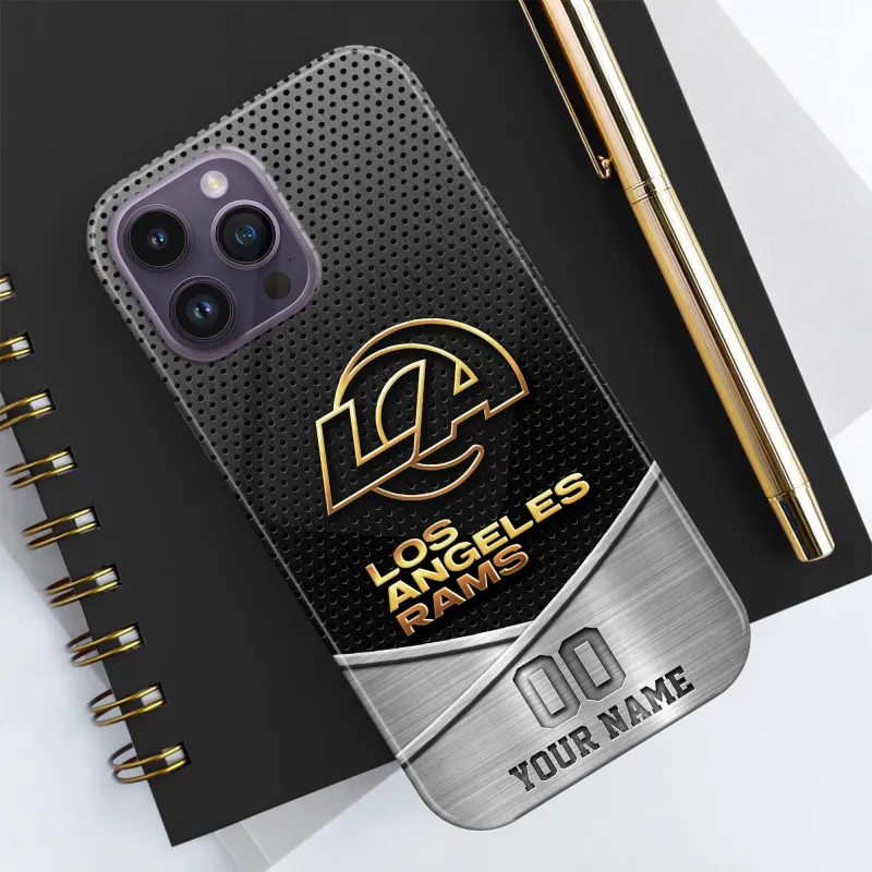 Rams Phone Case with Custom Name and Number