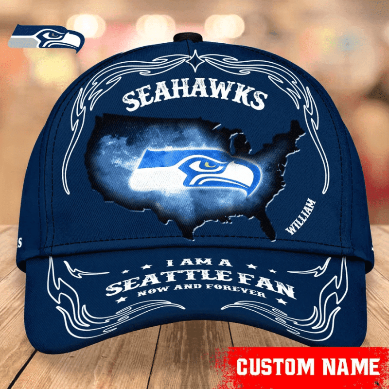 Seattle Seahawks Baseball Caps Custom Name