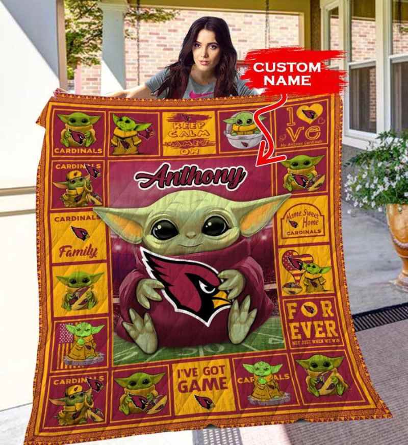 Arizona Cardinals Personalized Premium Quilt