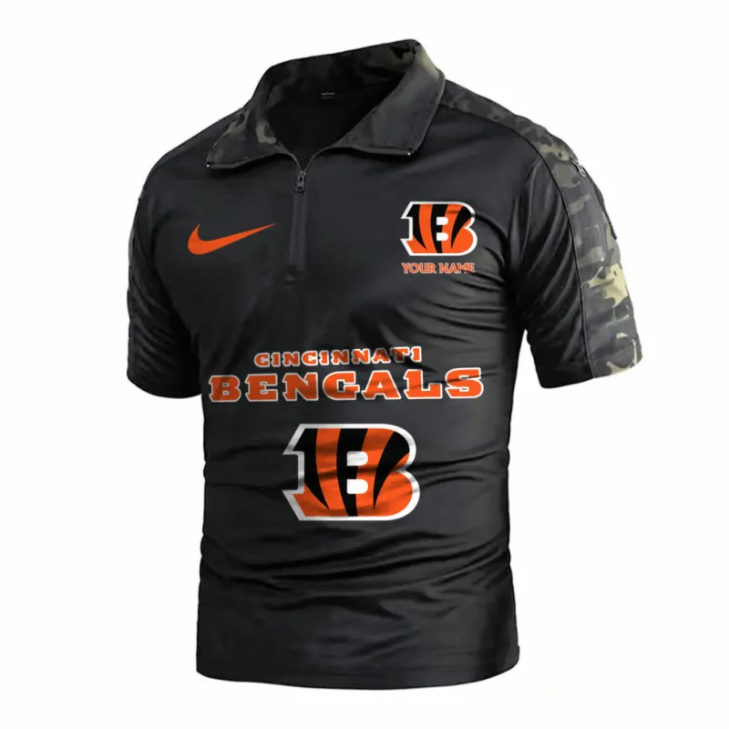 Cincinnati Bengals Army Polo Shirt Image 2