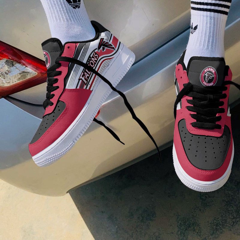 Atlanta Falcons AF1 Shoes Back View