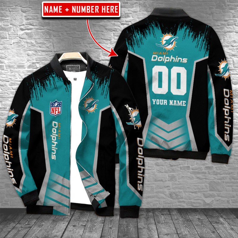 Miami Dolphins Personalized Bomber Jacket