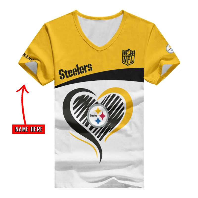 Pittsburgh Steelers V-neck T-shirt for Women
