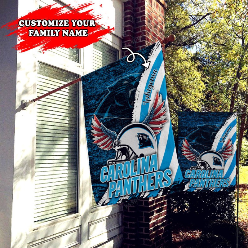 Carolina Panthers Personalized Flag