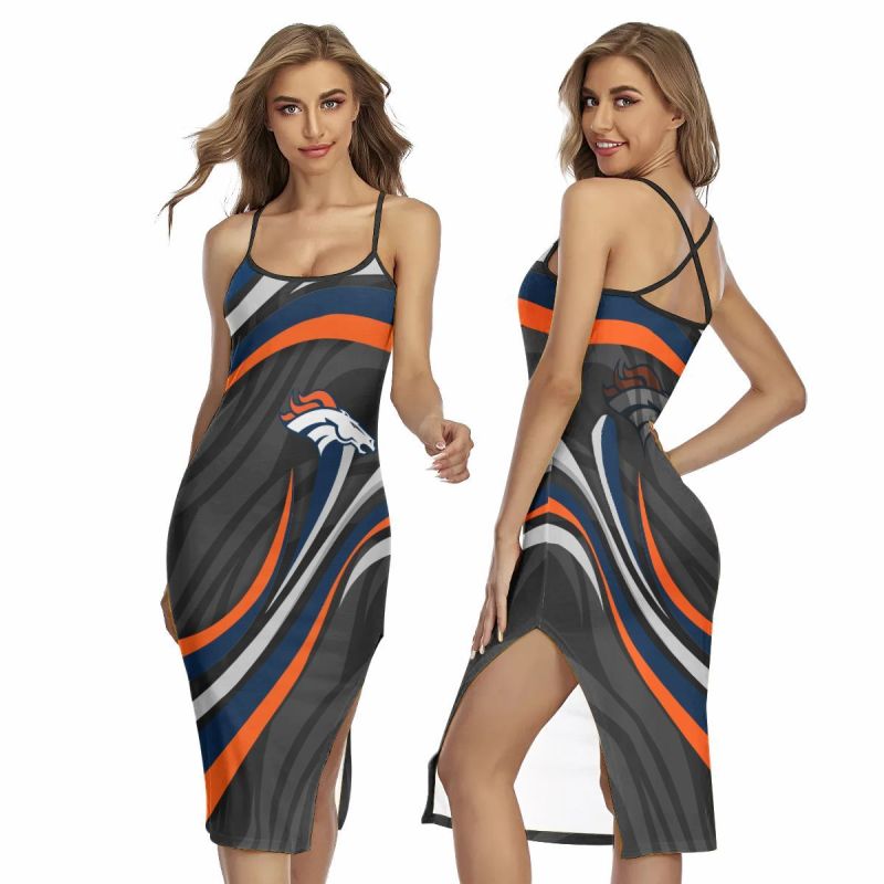 Denver Broncos Women's Back Cross Cami Dress