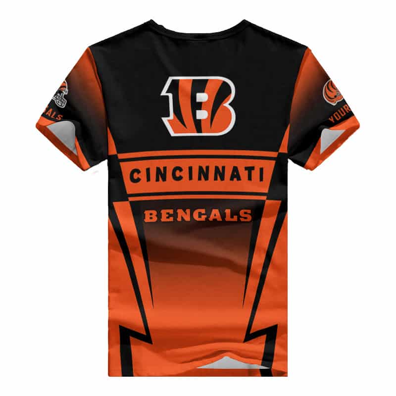 Cincinnati Bengals V-neck T-shirt Back View