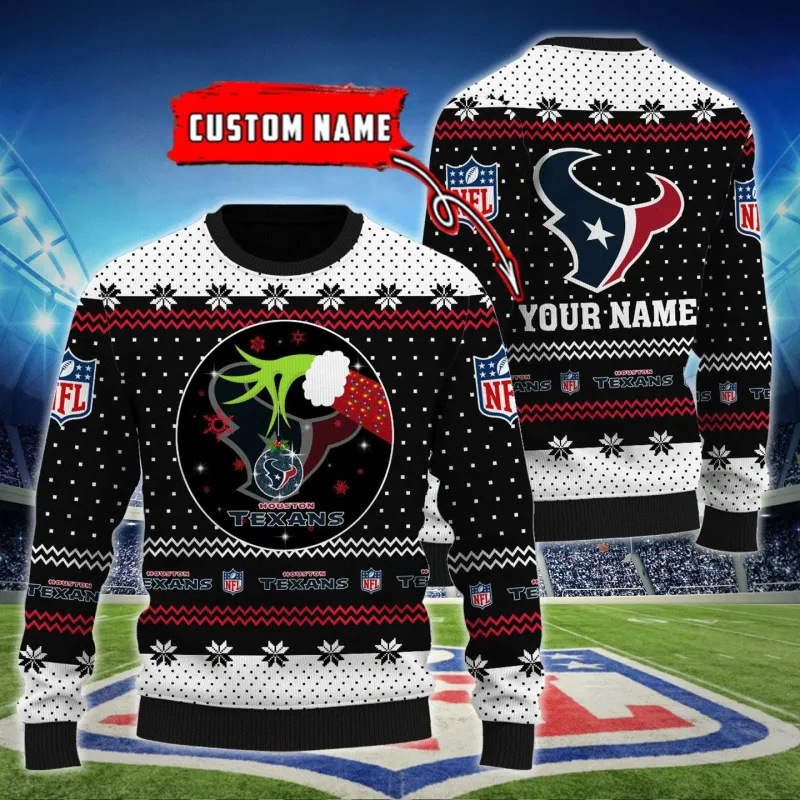 Houston Texans Personalized Woolen Sweater