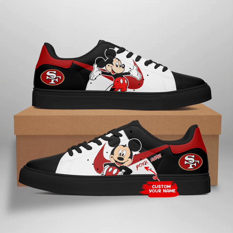 San Francisco 49ers Sneakers Rear View