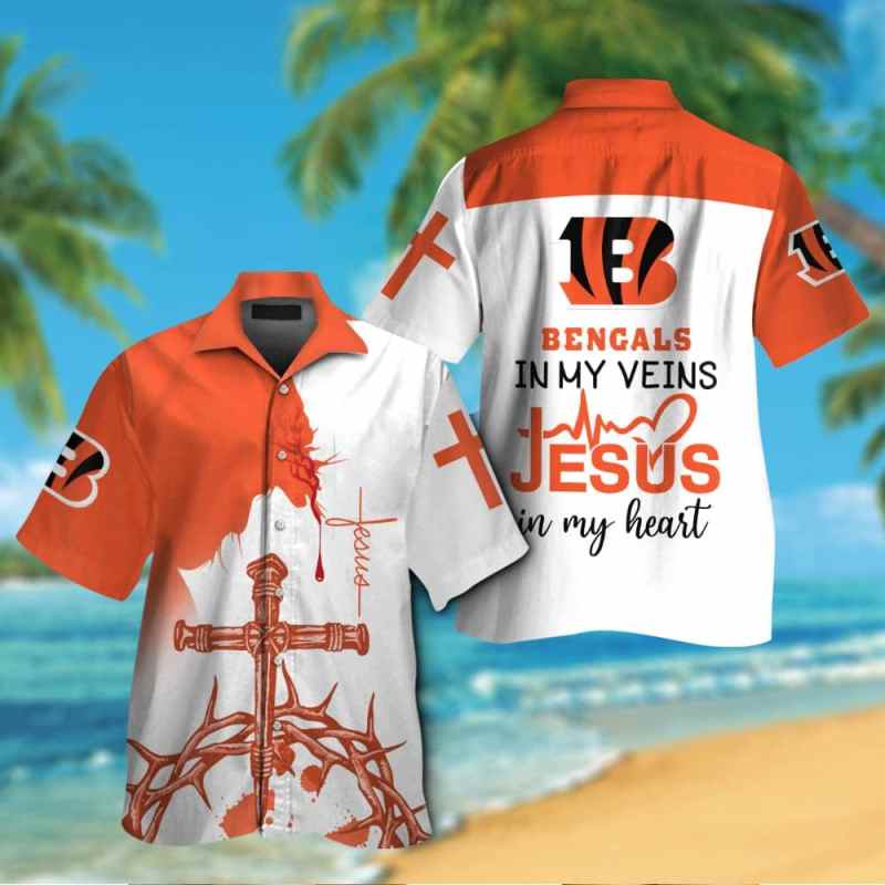 Cincinnati Bengals Button Shirt Sizing Chart