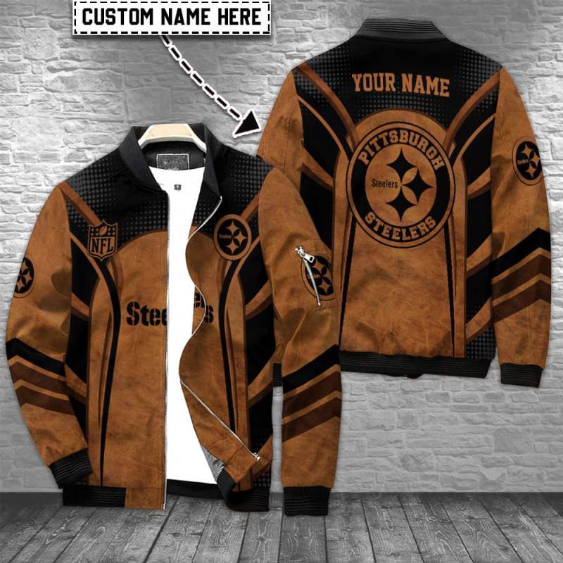 Pittsburgh Steelers Personalized Bomber Jacket