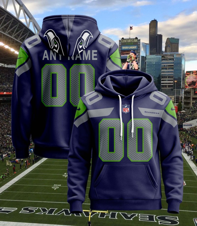 Seattle Seahawks Personalized Hoodie