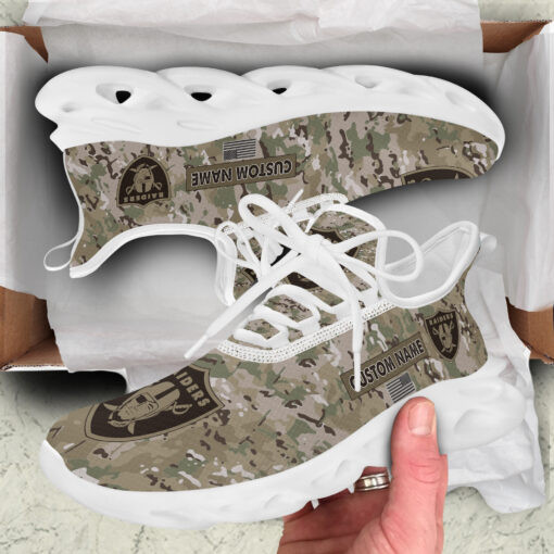 Las Vegas Raiders Personalized Yezy Running Sneakers