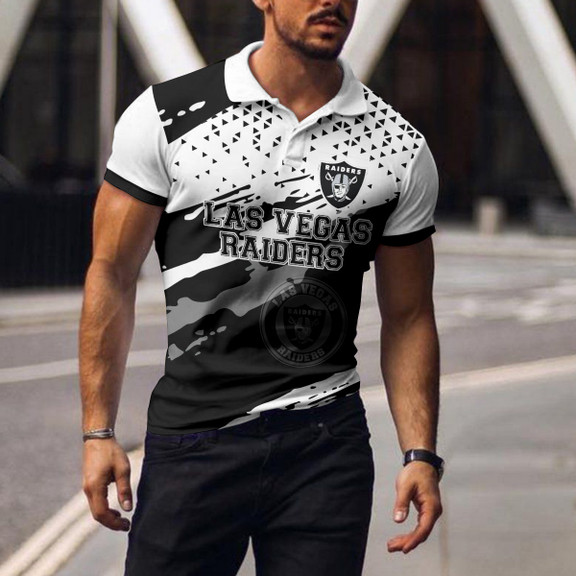 Las Vegas Raiders Polo T-shirt Front View