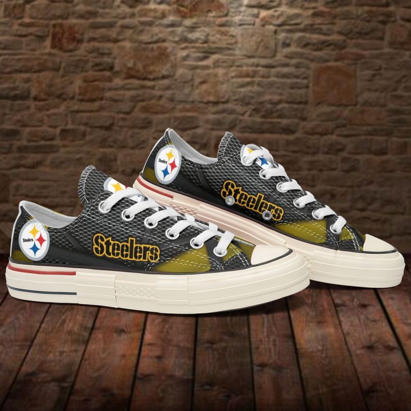 Pittsburgh Steelers Low Top Canvas Shoes 1