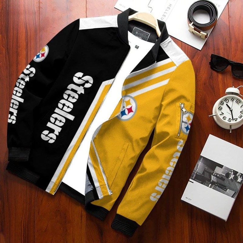 Pittsburgh Steelers Bomber Jacket Front View