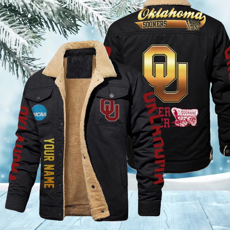 Oklahoma Sooners Bomber Jacket Front View
