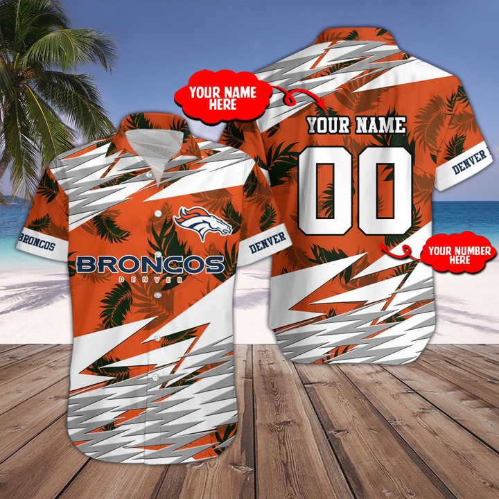 Sizing Chart for Denver Broncos Personalized Button Shirts