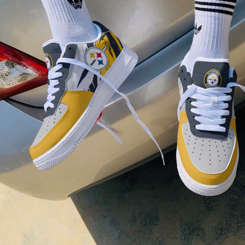 Pittsburgh Steelers AF1 Shoes - Top View