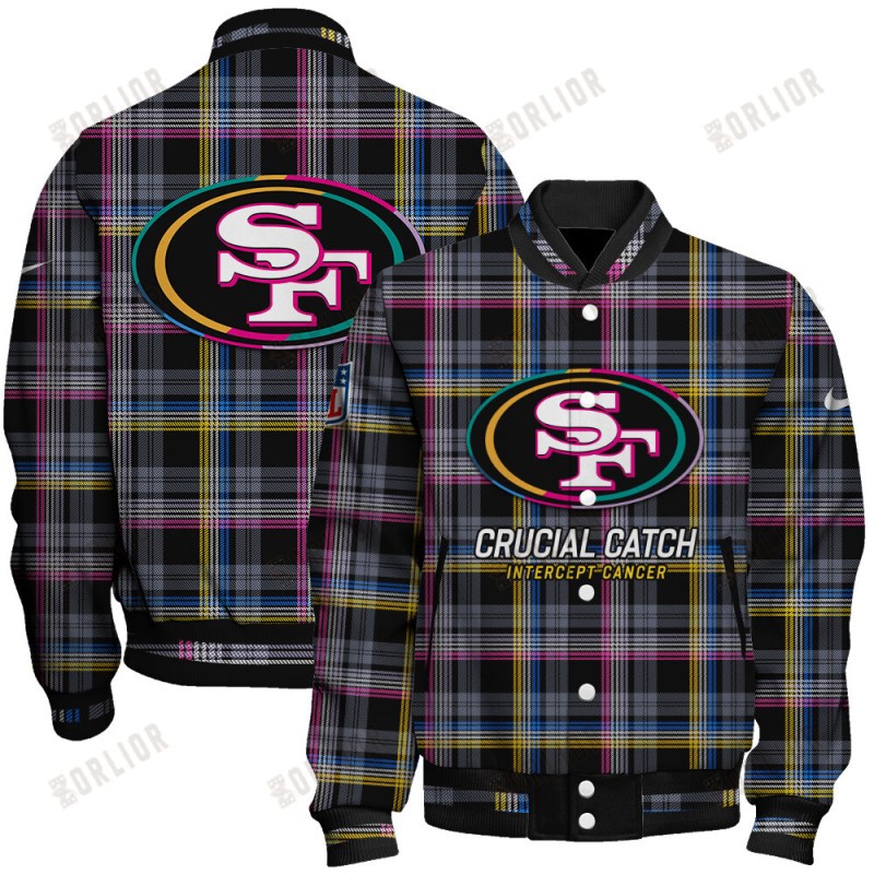 San Francisco 49ers Personalized Unisex Varsity Jacket