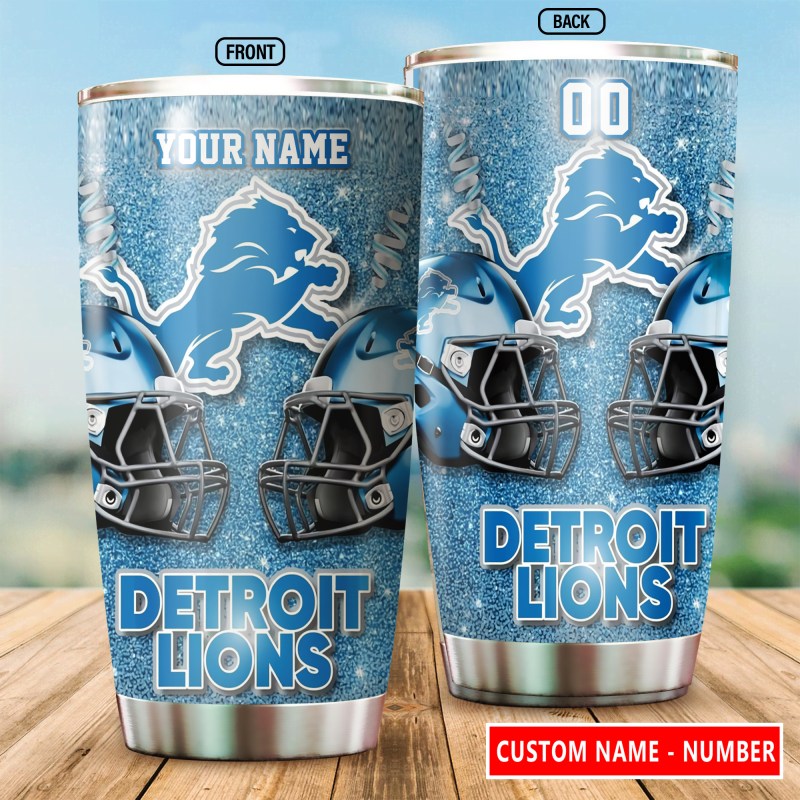 Detroit Lions Personalized Tumbler