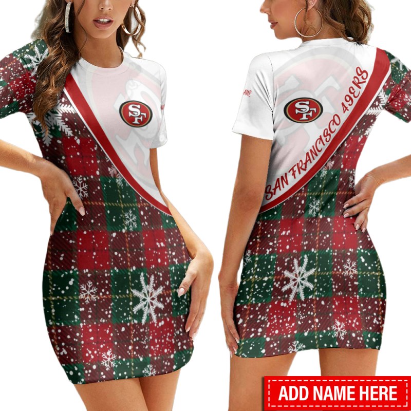 San Francisco 49ers Personalized Mini Dress