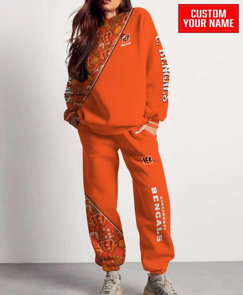 Cincinnati Bengals Ugly Christmas Sweater & Sweatpants Combo