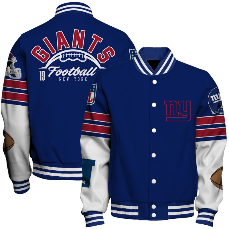 New York Giants Unisex Ultimate Game Day Varsity Jacket