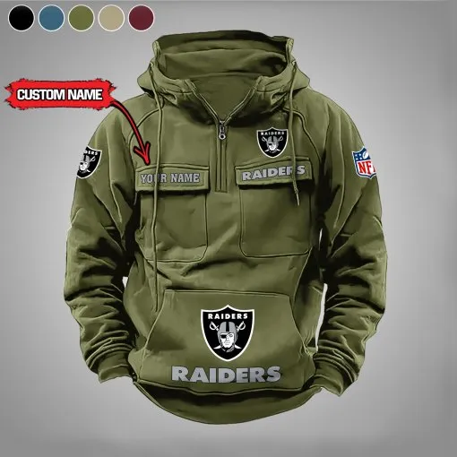 Las Vegas Raiders Personalized Hoodie - Green