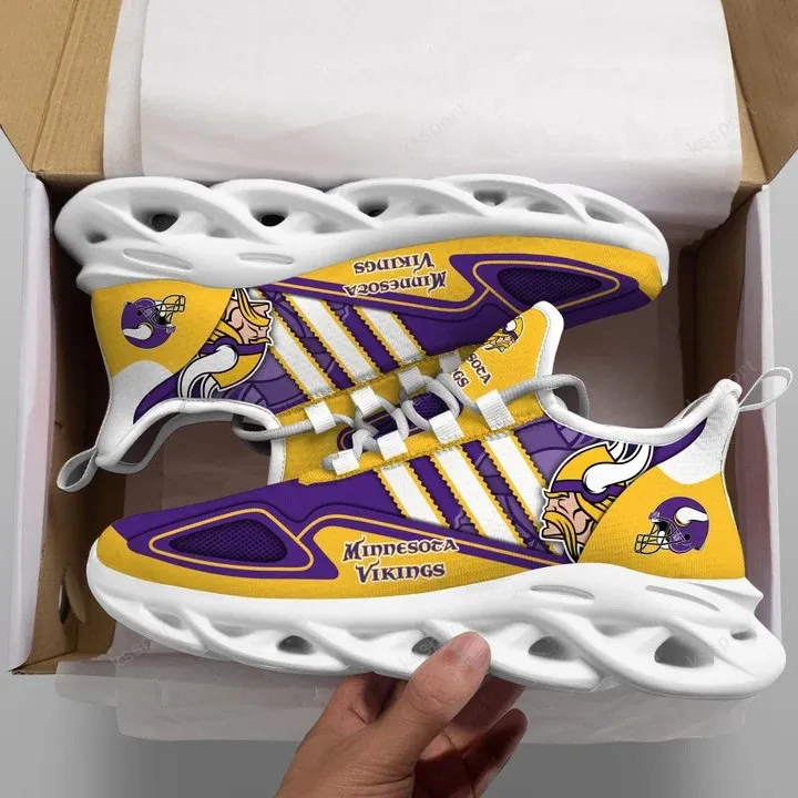 Minnesota Vikings Yezy Running Sneakers Image 2