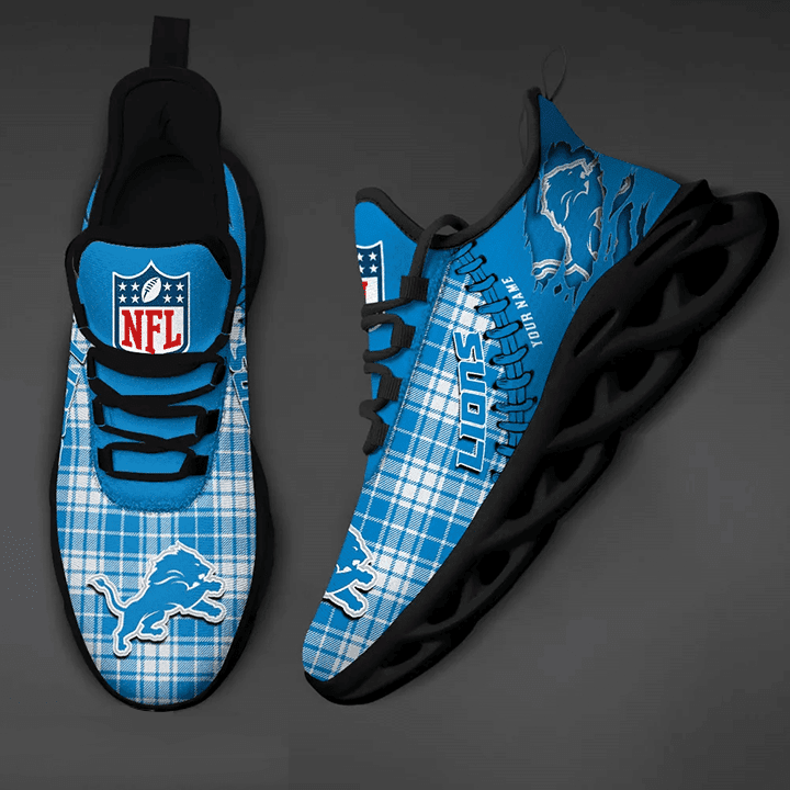 Detroit Lions Personalized Yezy Running Sneakers