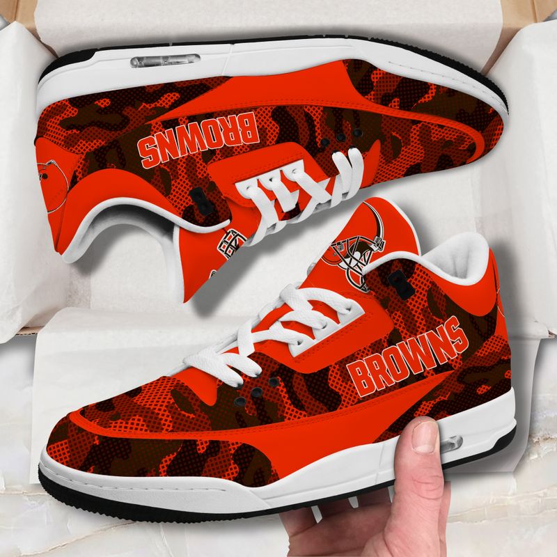 Cleveland Browns JD03 Genuine Leather Shoes