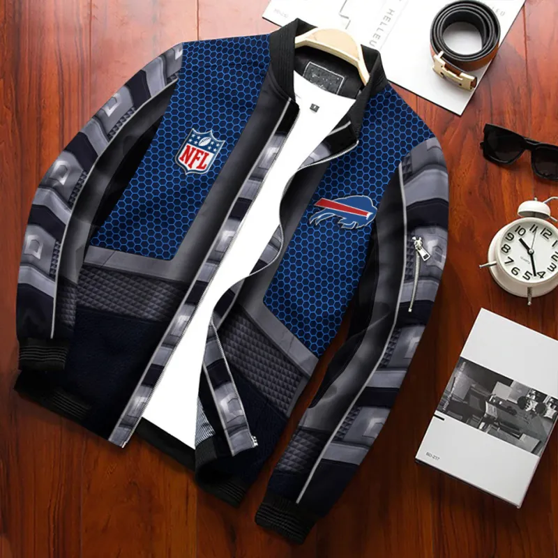 Buffalo Bills Bomber Jacket Side