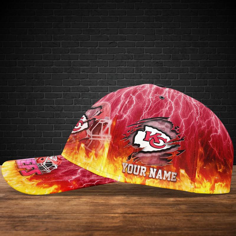 Kansas City Chiefs Personalized Cap Detail