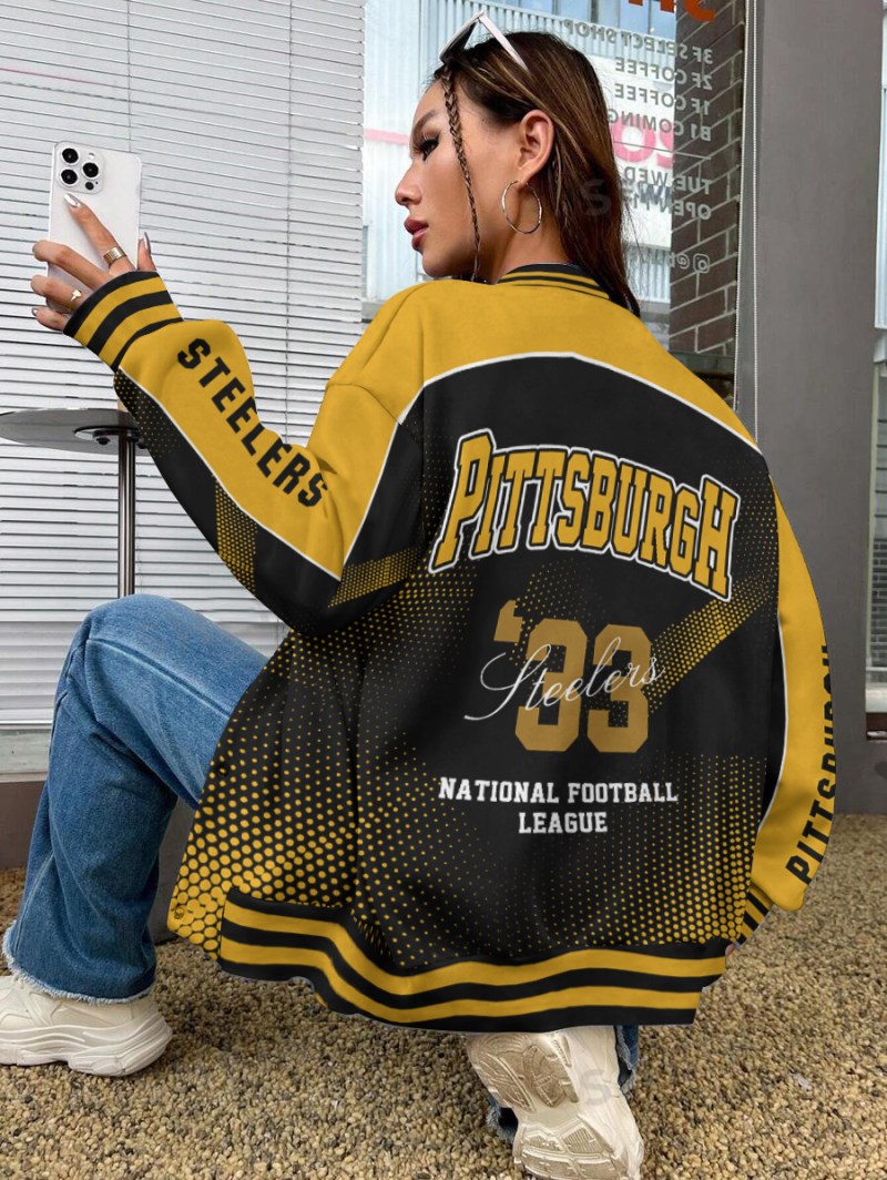 Stylish Steelers Varsity Jacket