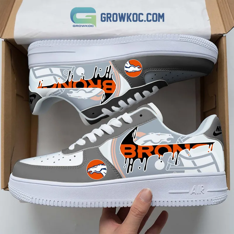Denver Broncos Personalized Colorful AF1-1 Shoes