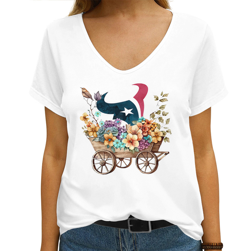 Houston Texans Women's V-neck T-shirt