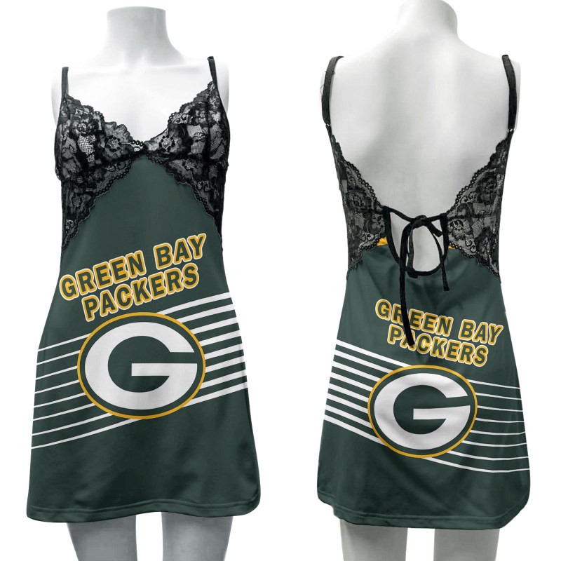 Green Bay Packers Slip Dress Image 1