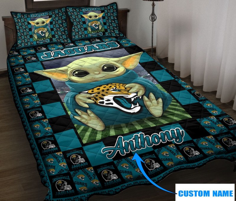 Jacksonville Jaguars Personalized Quilt Set