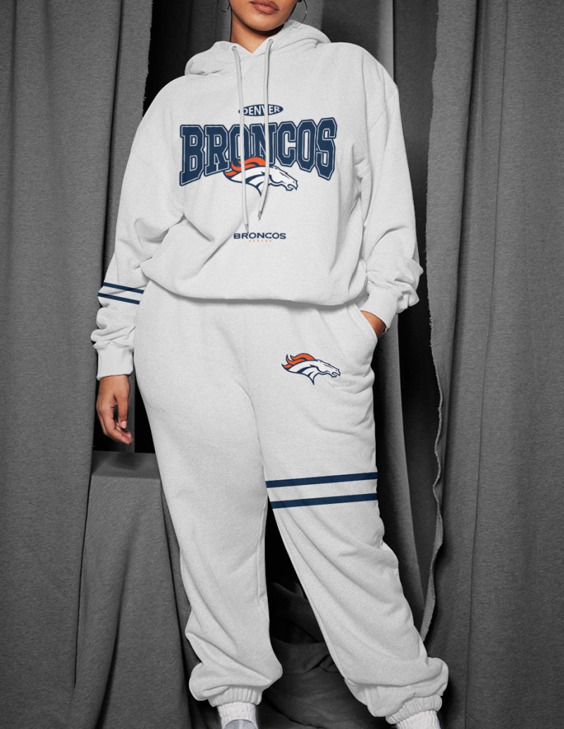 Denver Broncos Hoodie and Sweatpants Combo