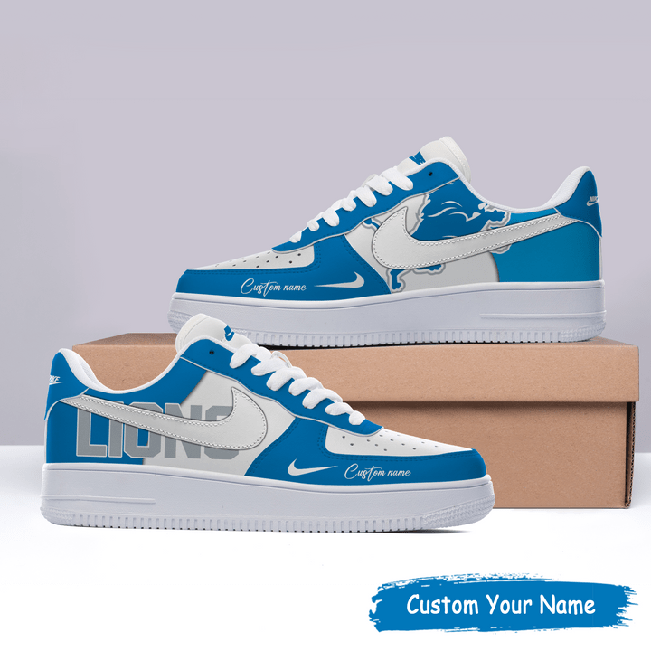 Detroit Lions Custom Name Shoes