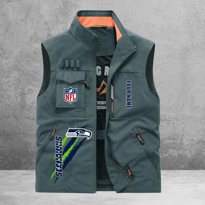 Seattle Seahawks Multi-Pockets Vest Image 4